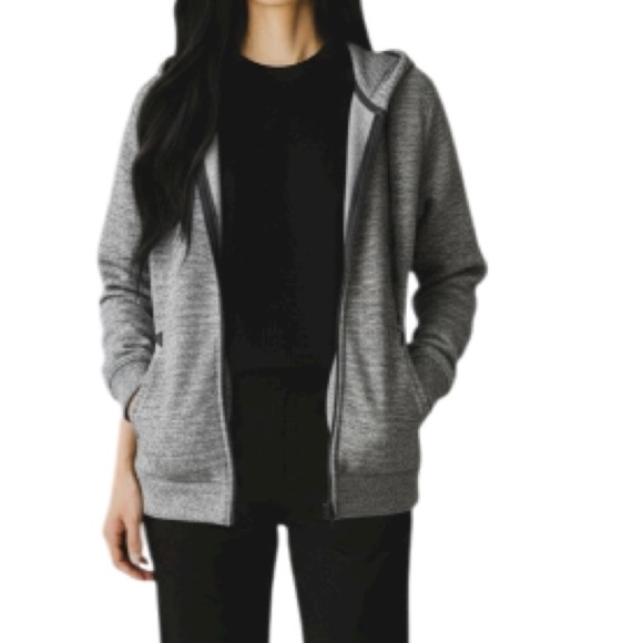 Canada Weathergear NWT Zip-Up Hoodie Heathered Grey Pockets Size Large - Picture 1 of 13